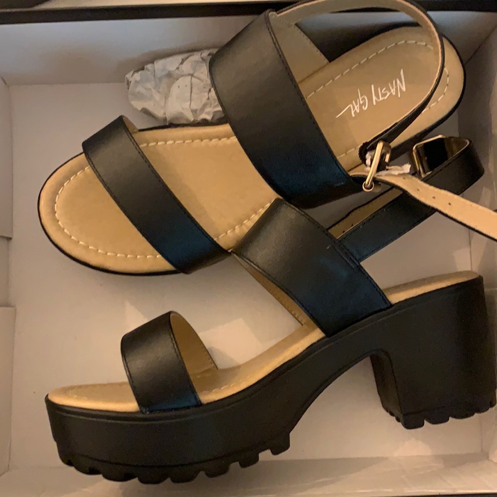 Nasty Gal platform sandals